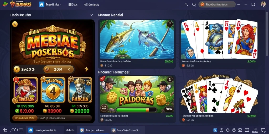 Tampilan utama game yang menarik dan mudah dinavigasi.