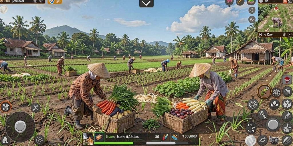 Tampilan layar permainan yang menawan.