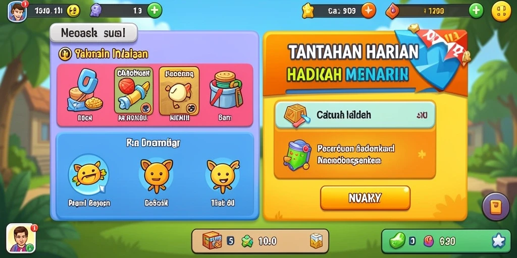 Tampilan antarmuka DEWAPOKER yang modern.