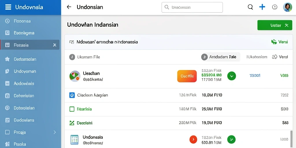 Tampilan antarmuka pengguna yang bersih dan sederhana.