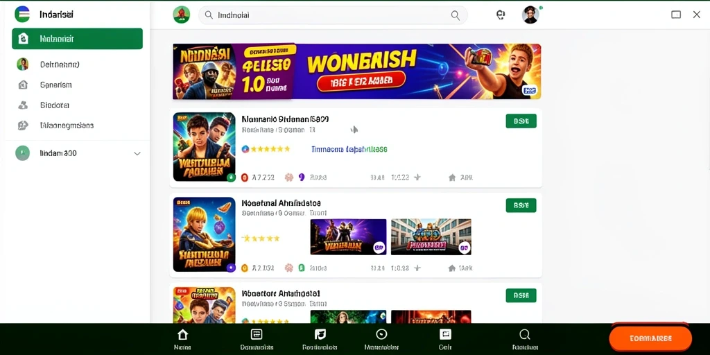 Tampilan antarmuka IDNRAJA yang menarik dan user-friendly.