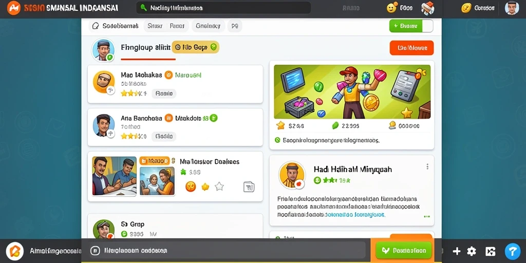 Tampilan antarmuka yang menarik dan user-friendly.