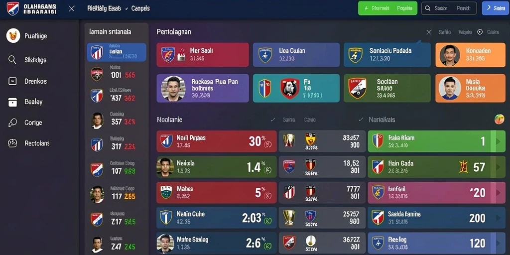 Screenshot aplikasi menunjukkan tampilan menu utama yang menarik.