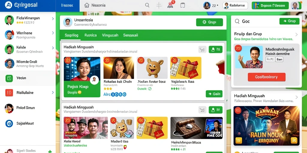 Tampilan antarmuka yang modern dan atraktif.
