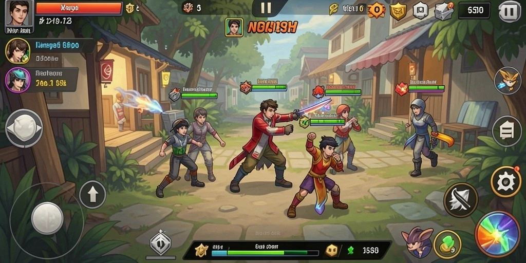 Screenshot aplikasi menunjukkan gameplay yang seru dan interaktif.