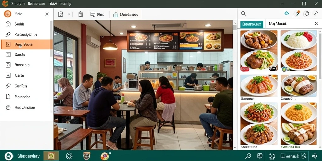 Tampilan grafis yang memukau dalam game.